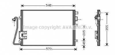 AVA QUALITY COOLING rt5376d -  Конденсатор, кондиционер